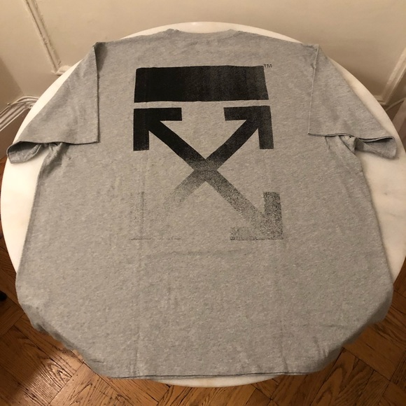 Off-White - Virgil Abloh XL Oversized Degrade Arrow T-Shirt Fall/Winer 2021 - Picture 5 of 7